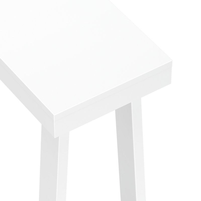 Plank+Beam 36” Solid Wood Console Table, Classic Farmhouse Style Sofa Table, Narrow Entryway Table for Hallway, White