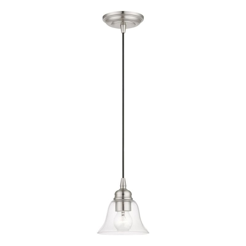 Livex Lighting Moreland 1 - Light Pendant in  Brushed Nickel
