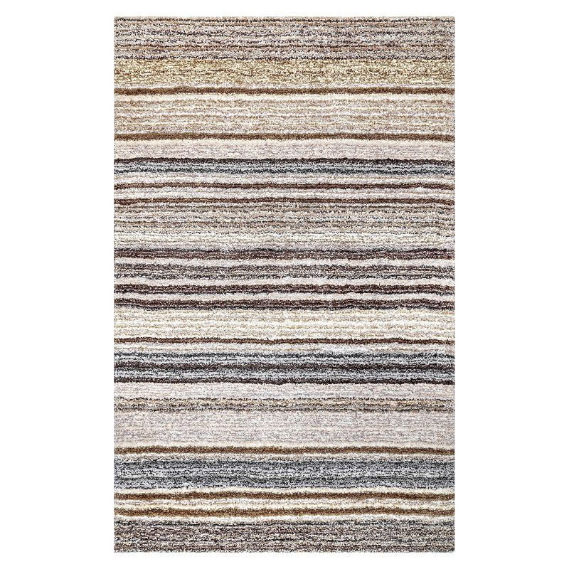 9'x12' Drey Ombre Shag Area Rug Beige/Brown - nuLOOM: Contemporary Tufted Medium Pile Indoor Rug