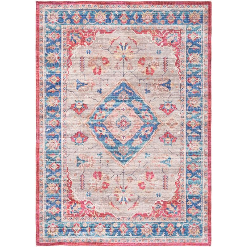 Saffron SFN204 Power Loomed Indoor Area Rug - Rust/Ivory - 5'x8' - Safavieh