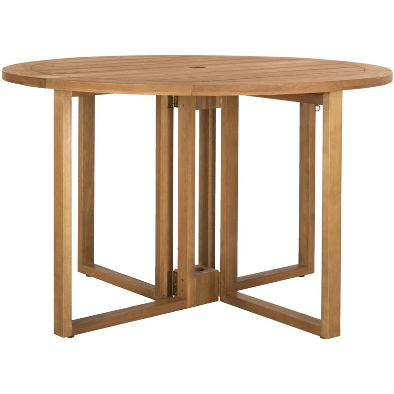 Wales Round Dining Table - Indoor/Outdoor - PAT7036 - Natural - Safavieh