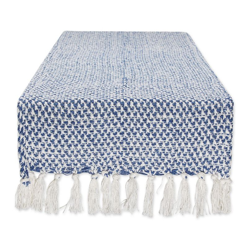 Design Imports  Nautical Blue Woven Table Runner 15X108