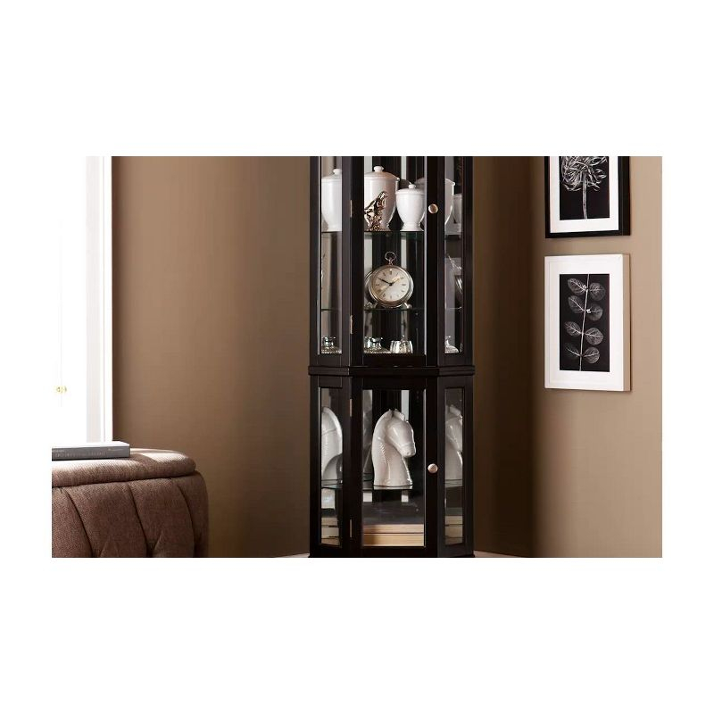 Essex Corner Curio Cabinet - CM0697 - Black - SEI