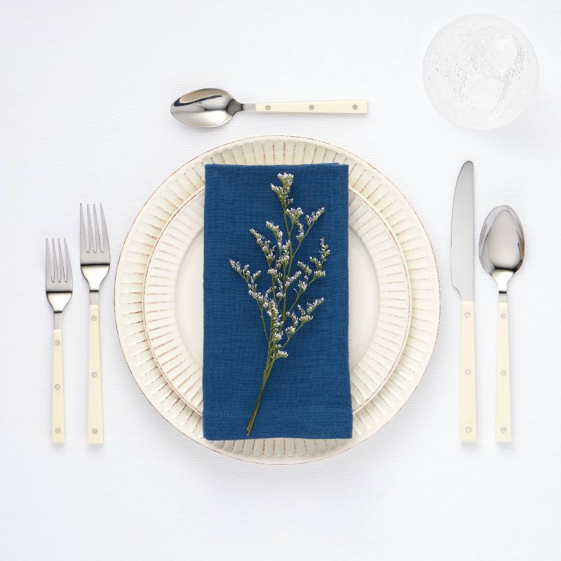 20pc Stainless Steel Burlington Silverware Set Cream - Threshold™: Flatware Set with Forks, Spoons & Knives, Service for 4