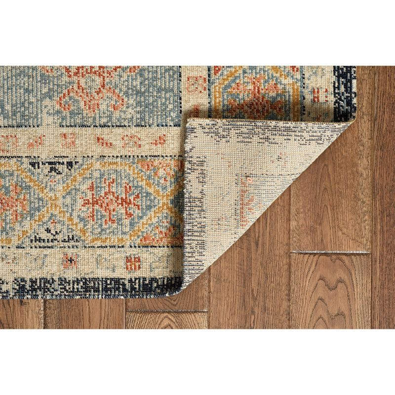 Great Zero Harlon Rug Off White/Blue - Linon