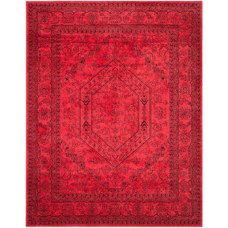 Adirondack ADR108 Power Loomed Area Rug - Red/Black - 8'9"x11'9" - Safavieh.
