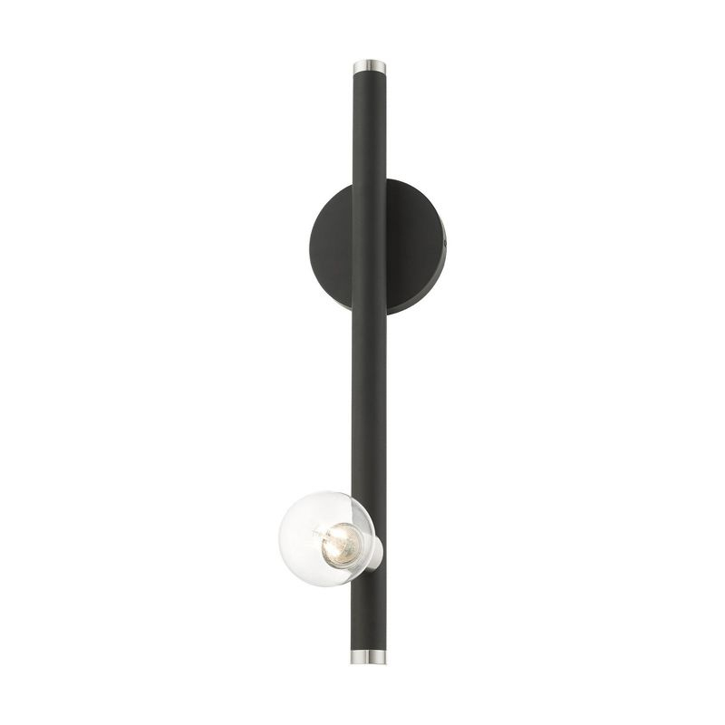 Livex Lighting Bannister 1 - Light Wall Light in  Black