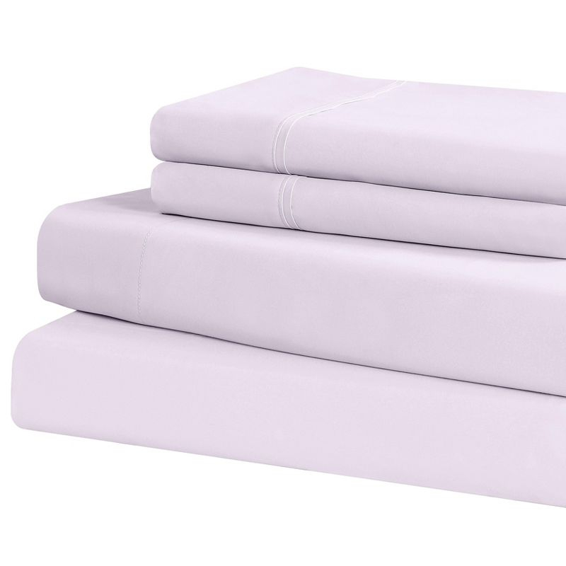 Swift Home | 3-Piece Solid Microfiber Sheet Set Lavender Twin XL