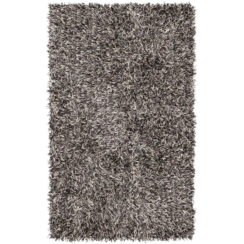 Shag SG531 HAND TUFTED Indoor Accent Rug - Platinum/Ivory - 3'x5' - Safavieh.