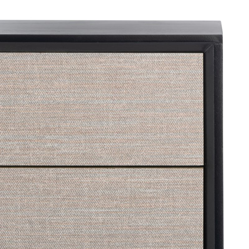 Estella 4 Drawer Console Table - Black - Safavieh