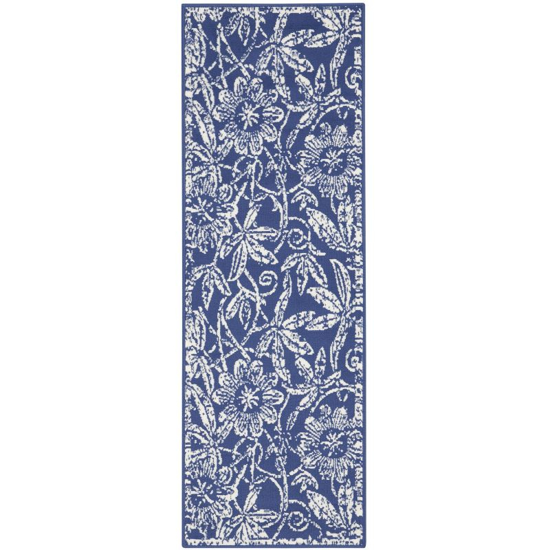 Nourison Whimsicle WHS05 Indoor only Area Rug - Navy 2' x 8'