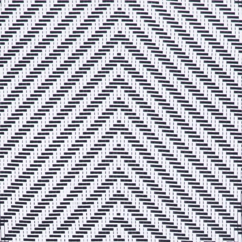 Emma & Oliver Massalia Set of 2 Indoor/Outdoor Bistro 30" High Barstools, Commercial Grade, Black/White and Light Bamboo Finish