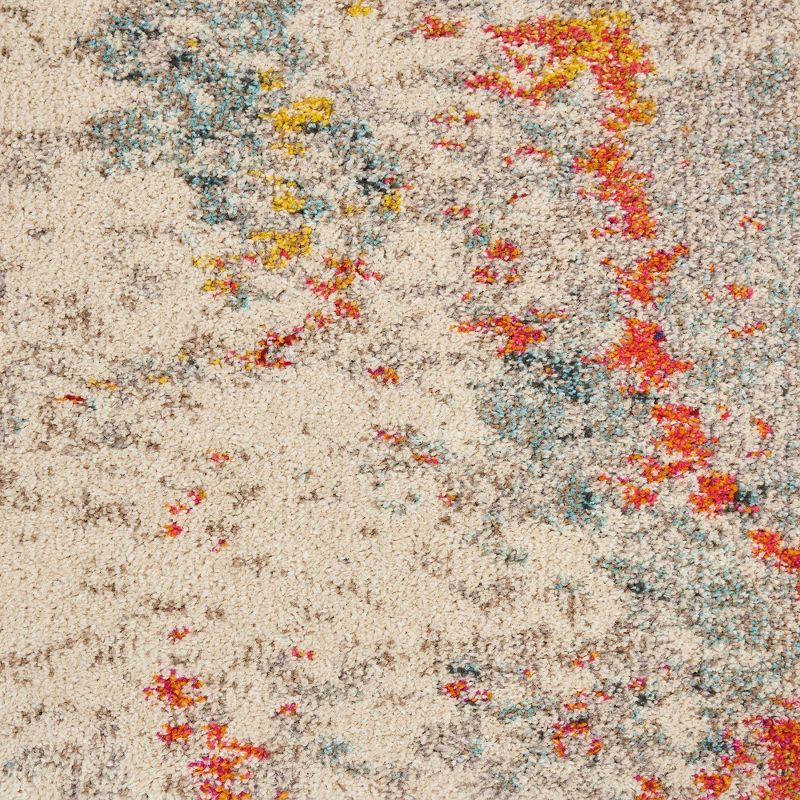 Nourison Celestial 9'X12' (9' x 12') Ivory/Multicolor Indoor Area Rug Colorful Contemporary Abstract by Nourison
