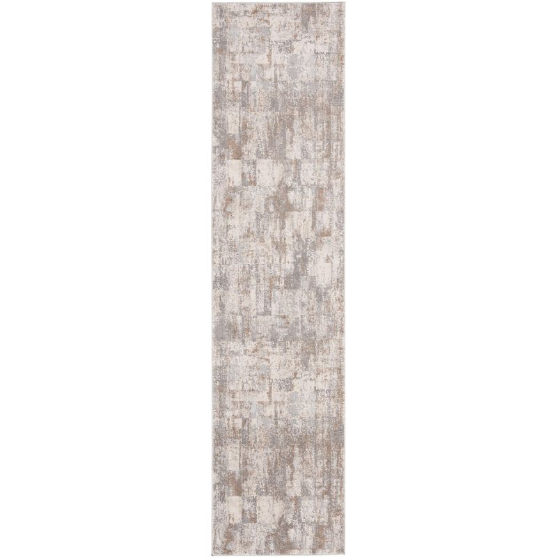 Invista INV435 Power Loomed Runner Rug - Cream/Beige - 2'x8' - Safavieh