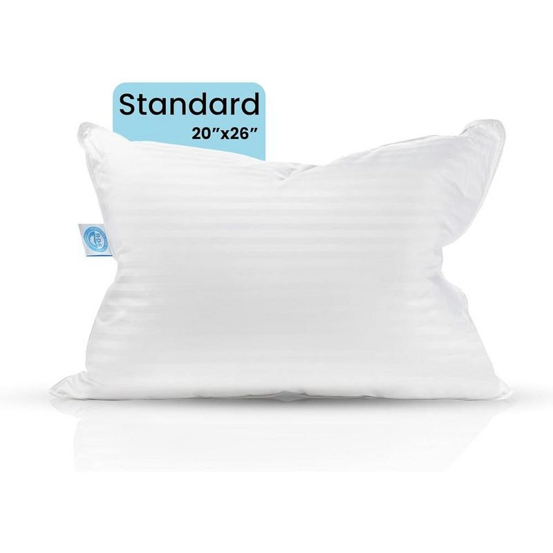 East Coast Bedding Balanced Dream 50/50 Goose Feather Down Pillow Standard Size Pack of 1