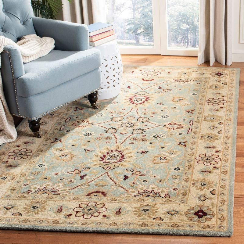 Antiquity AT249 Hand Tufted Accent Rug - Light Blue/Ivory - 2'x3' - Safavieh.