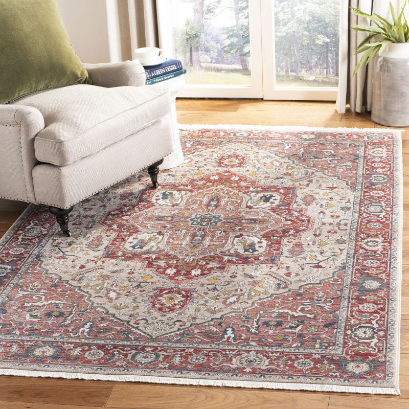 Vintage Persian VTP479 Power Loomed Indoor Accent Rug - Red/Ivory - 3'x5' - Safavieh
