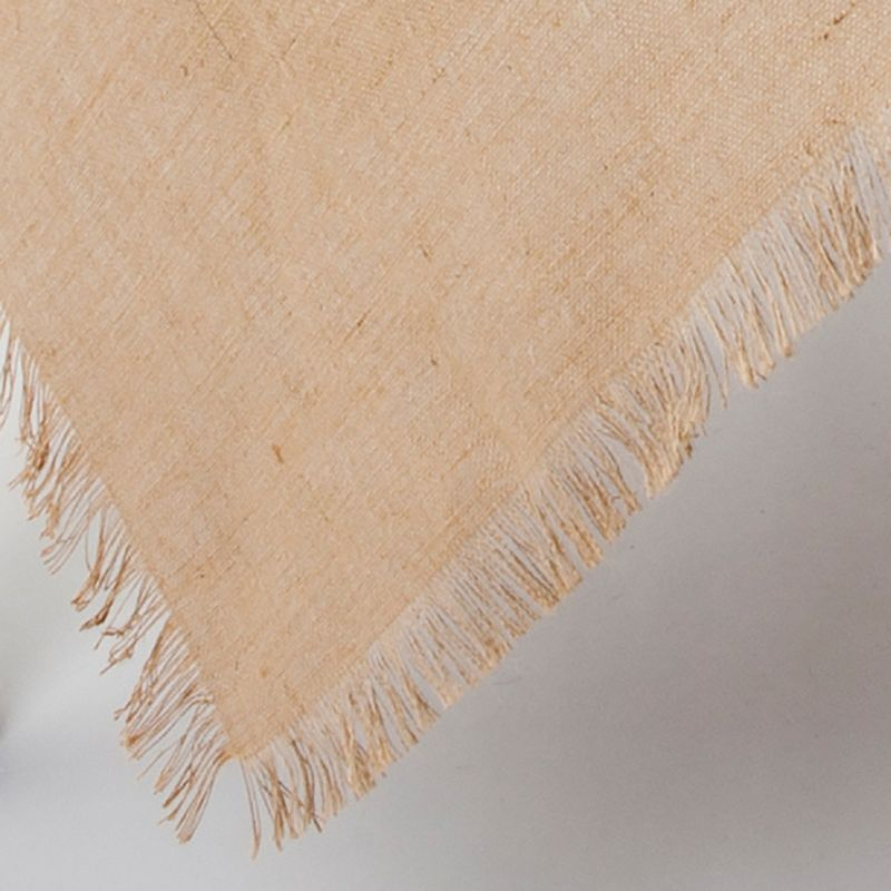 Saro Lifestyle Fringed Jute Tablecloth, Natural, 60" x 60"