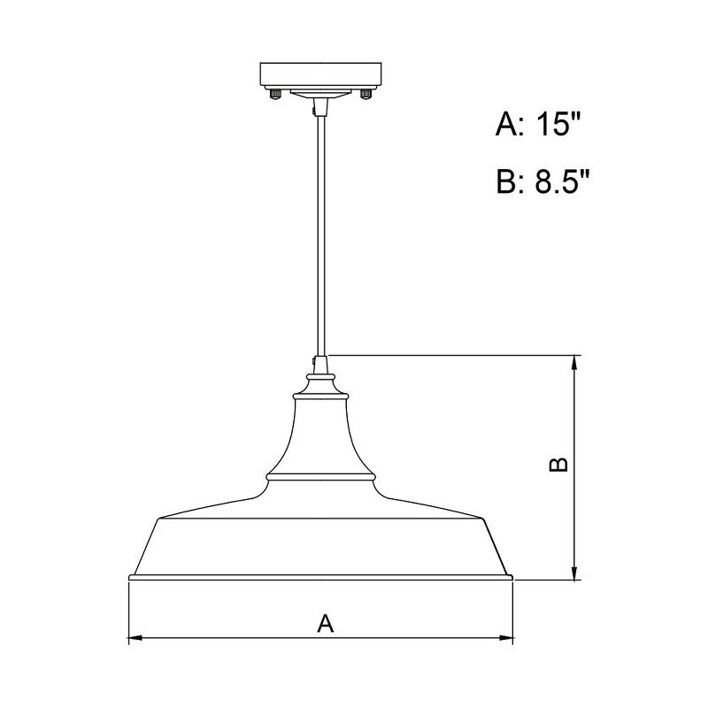 Vaxcel Dorado 1 - Light Pendant in  Red