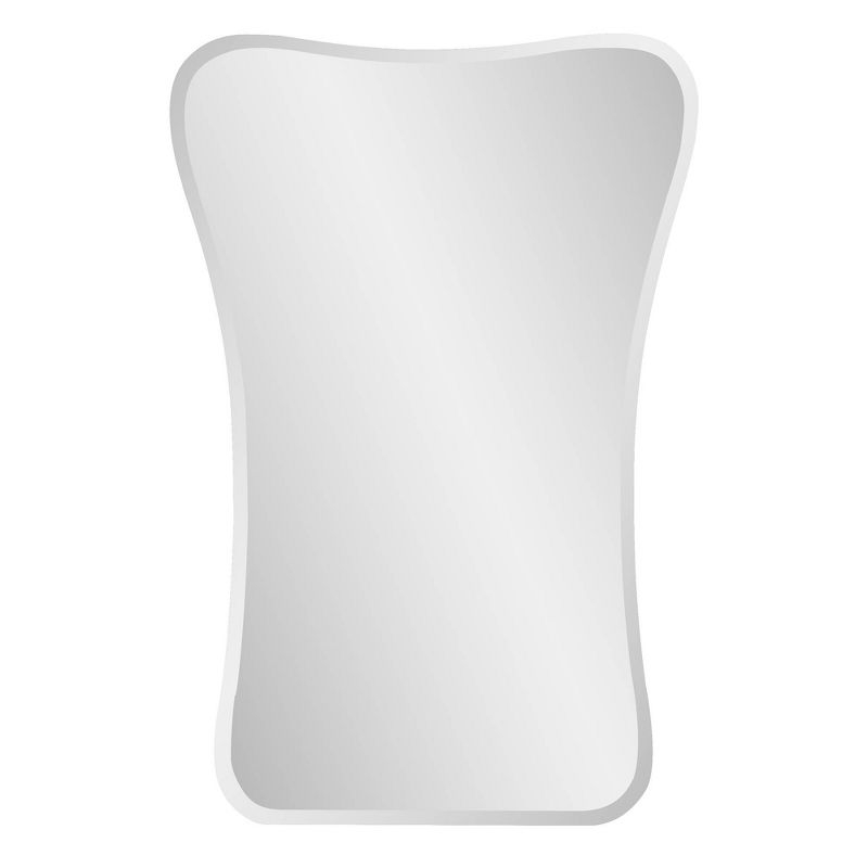 Howard Elliott 24"x35.5" Flared Frameless Mirror: Modern Style, Glass Material, No Assembly Required