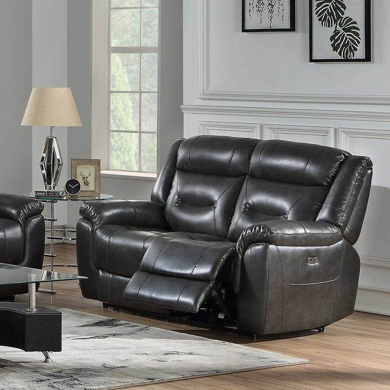 F&L Homes Studio Imogen Power Motion Loveseat w/USB Port | Wayfair