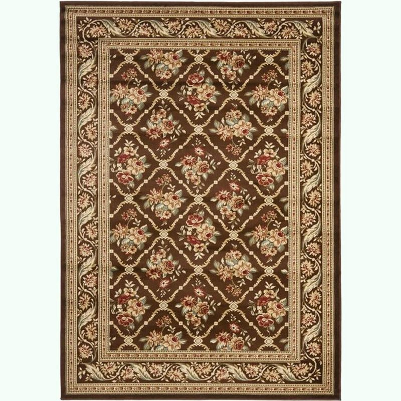 Lyndhurst LNH556 Power Loomed Area Rug - Brown/Brown - 3'3"x5'3" - Safavieh.