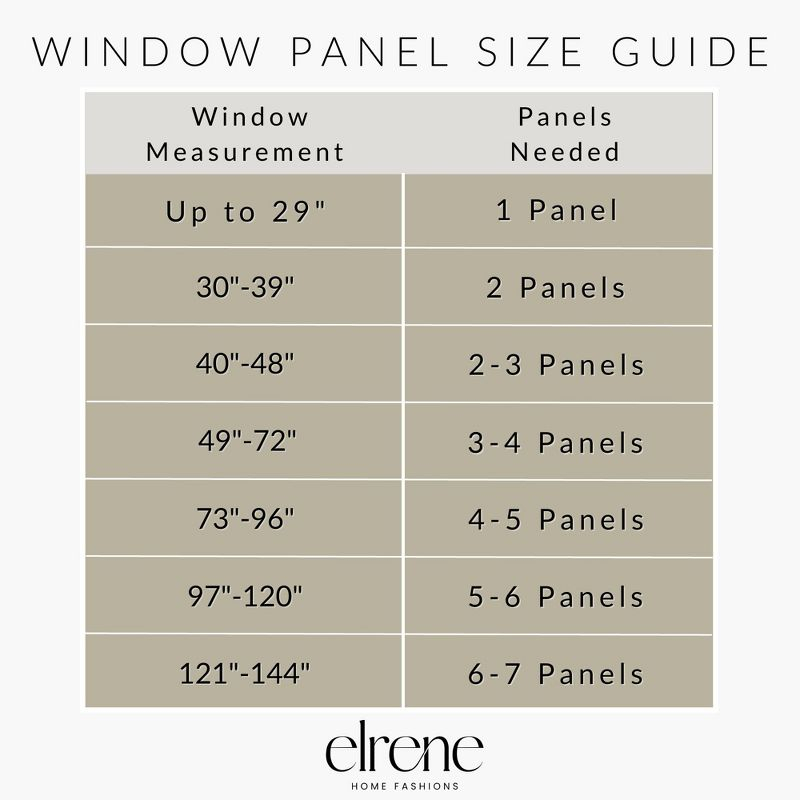 Brighton Windowpane Plaid Lined Room Darkening Single Window Curtain Panel  - 52" x 95" - Linen - Elrene Home Fashions