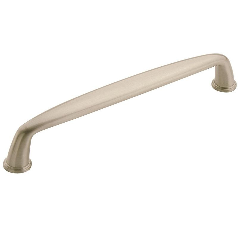 Amerock Kane 6-5/16 inch (160mm) Center-to-Center Satin Nickel Cabinet Pull