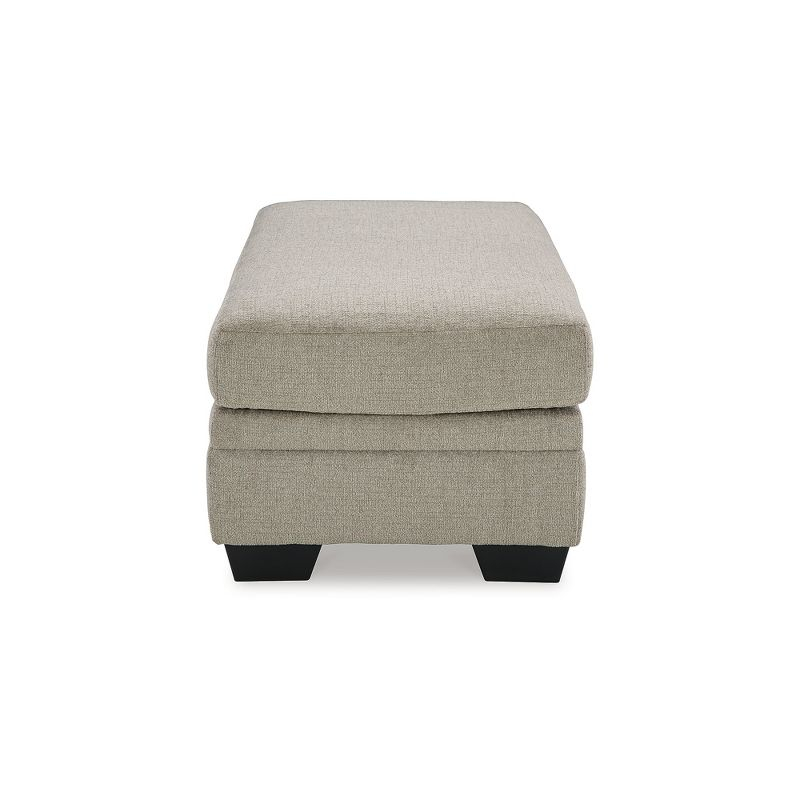 Signature Design by Ashley Stonemeade Upholstered Ottoman, Taupe Brown