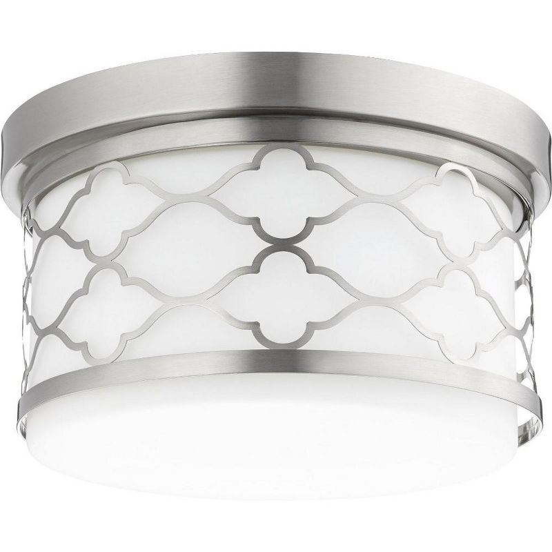 Quorum Lighting 2 - Light Flush Mount in  Satin Nickel
