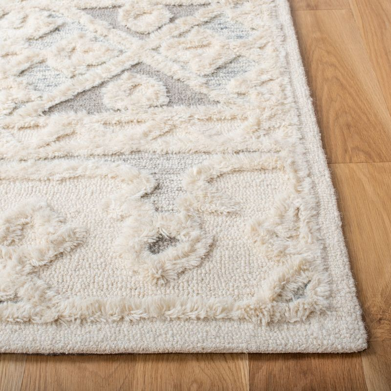 Metro MET110 Hand Tufted Indoor Area Rug - Ivory/Grey - 8'x10' - Safavieh