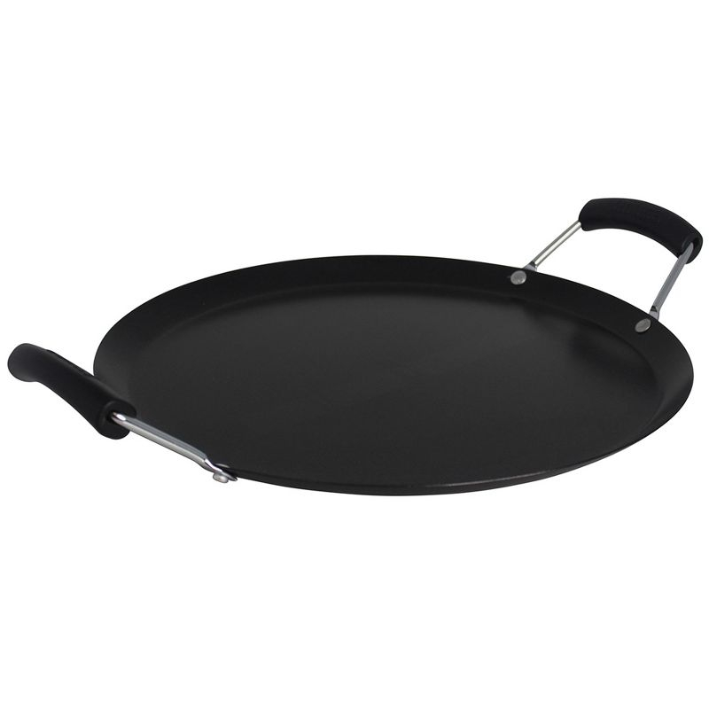 IMUSA 11" Round Carbon Steel Nonstick Comal - Black: Tortilla Griddle, Gas & Electric Compatible, Hand Wash