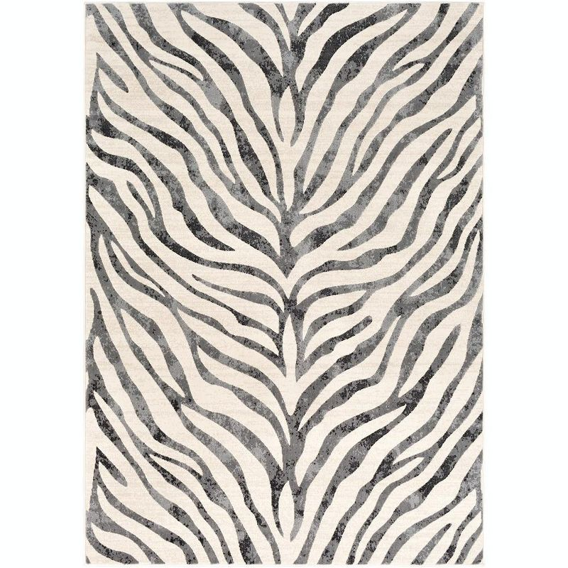 Mark & Day Chambery 6'7"x9' Rectangle Woven Indoor Area Rugs Charcoal