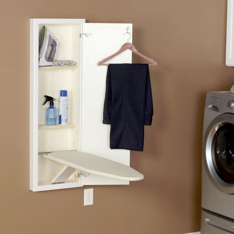 Household Essentials Ironing Board Cabinet, White