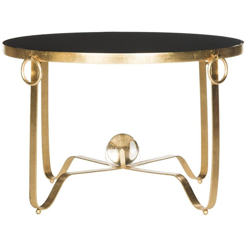 Elisha Accent Table - Gold/Black - Safavieh.