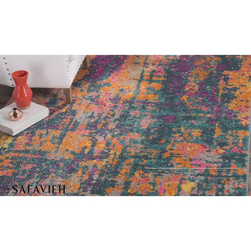 Madison MAD143 Power Loomed Indoor Area Rug - Ivory/Blue - 8'x10' - Safavieh.