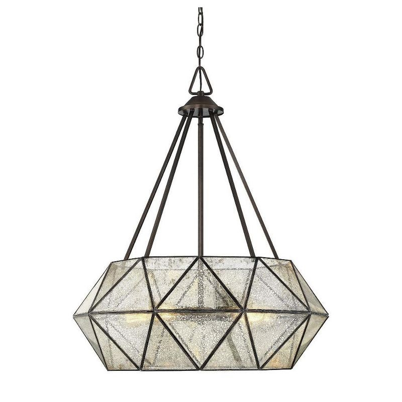 Savoy House Tartan 5 - Light Pendant in  Oiled Burnished Bronze
