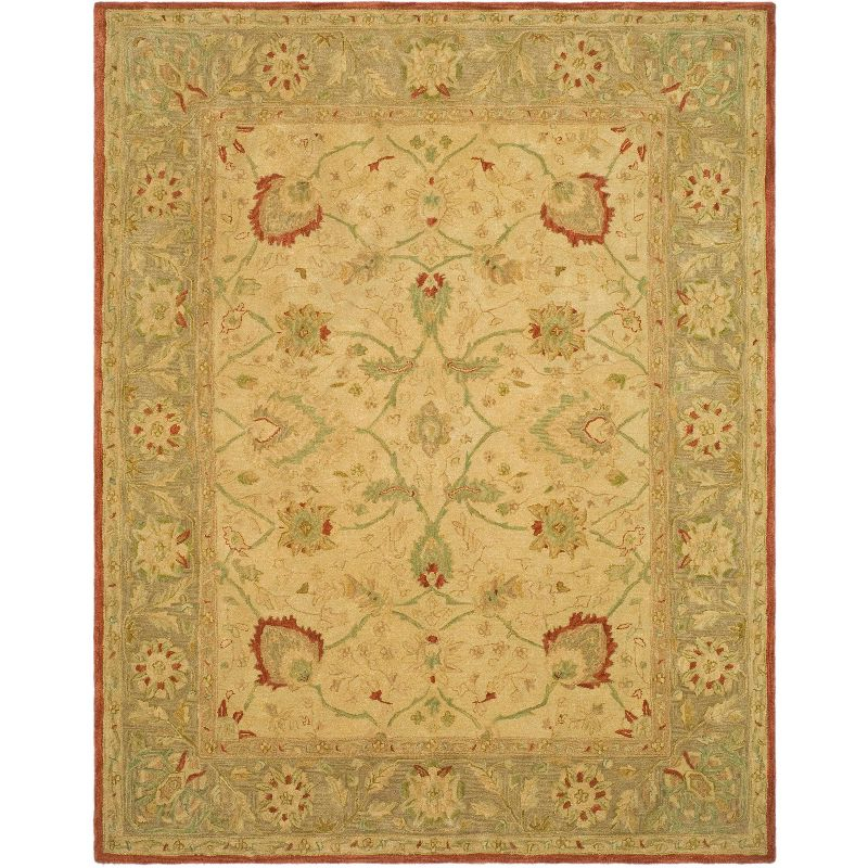Anatolia AN512 Hand Tufted Indoor Area Rug - Beige/Rust - 8'x10' - Safavieh