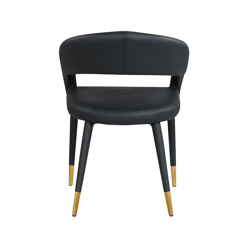 Meridian Furniture,Destiny Black Vegan Leather Dining Chair