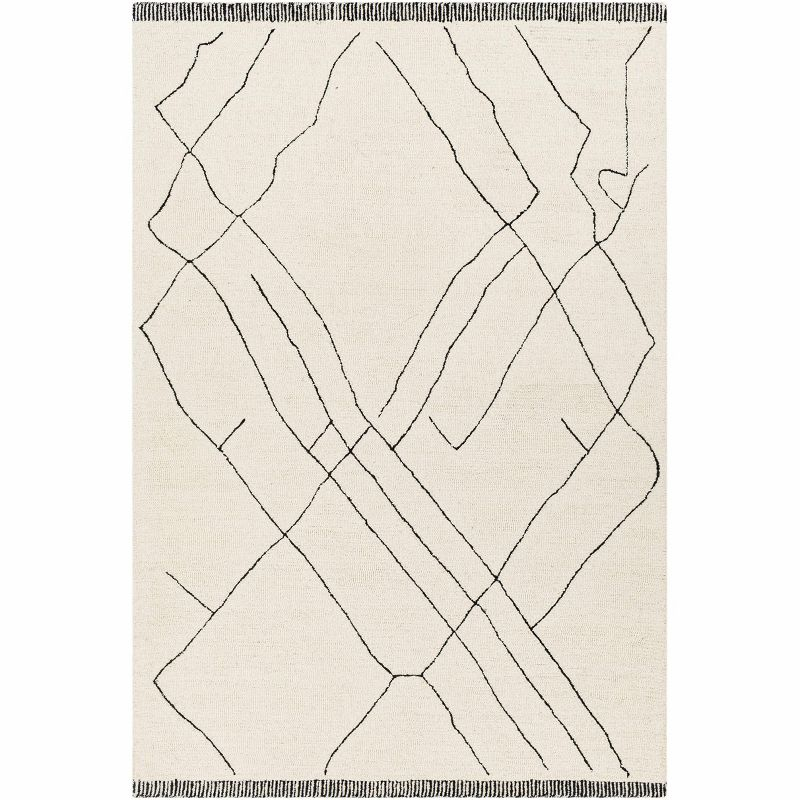 Hauteloom Rectangle Area Rug  Black