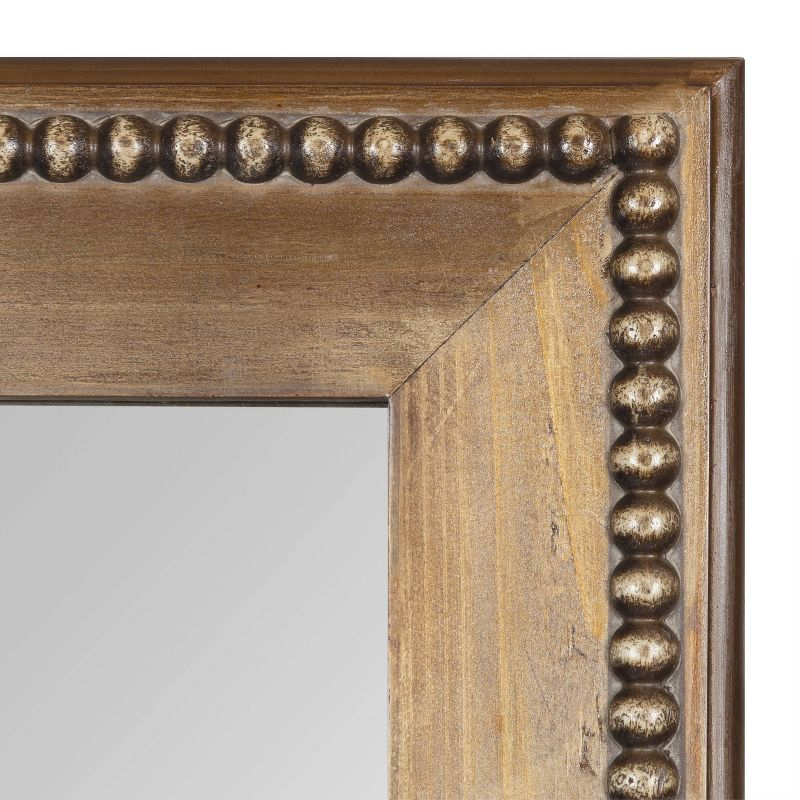 24" x 36" Strahm Wood Framed Wall Mirror Rustic Brown - Kate & Laurel All Things Decor: Modern Rectangle, No Assembly Required