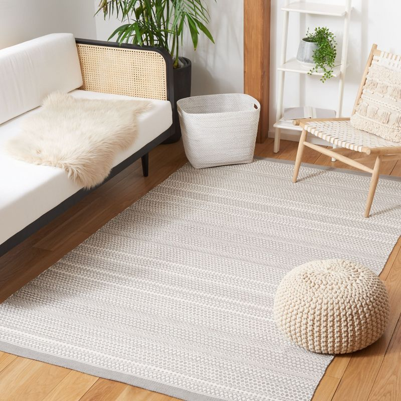 Kilim KLM705 Hand Woven Area Rug - Grey/Beige - 3'x5' - Safavieh.