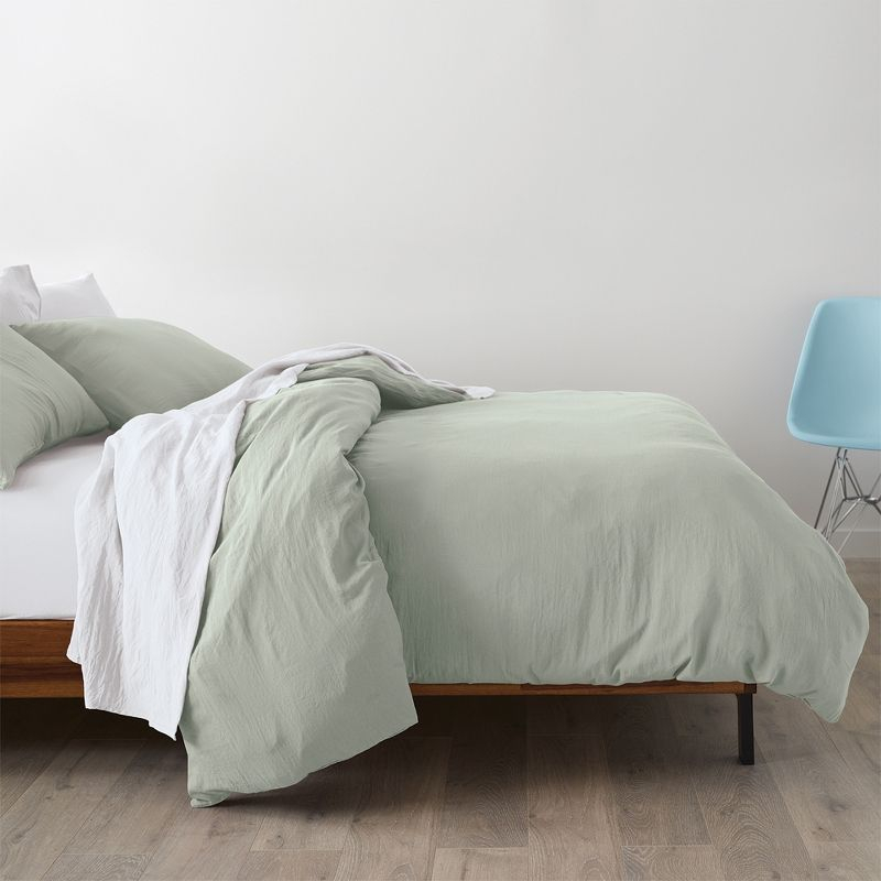 Ella Jayne Super Soft Triple Brushed Microfiber Duvet Cover Set, 3-pc, King, Sage