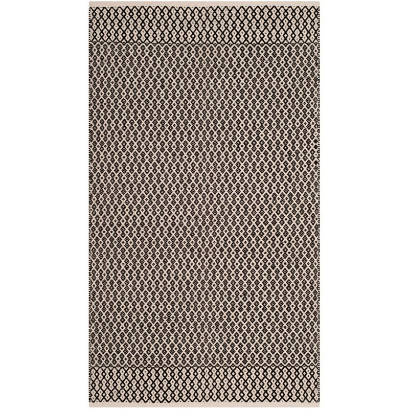 Montauk MTK339 Hand Woven Indoor Accent Rug - Ivory/Black - 3'x5' - Safavieh