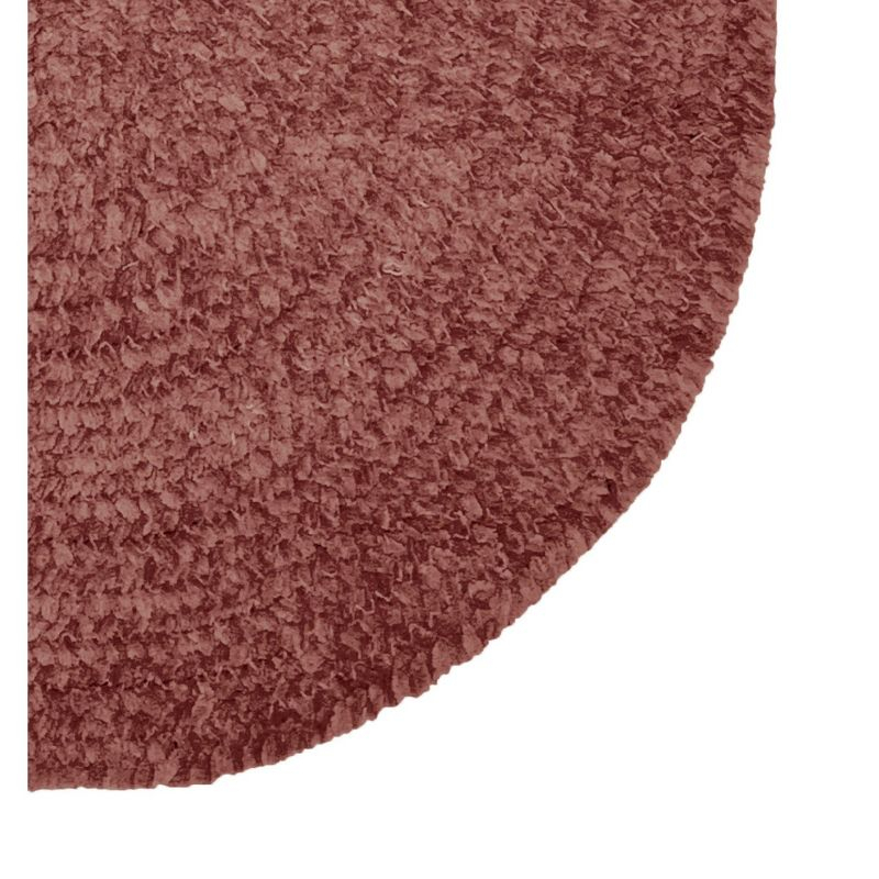 24" x 108" Chenille Solid Collection Mauve Reversible Indoor Area Utility Runner Rug - Better Trends
