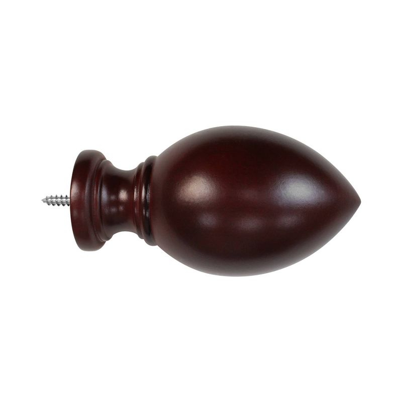 2PC 1-3/8"  Lumi Home Furnishings Mahogany