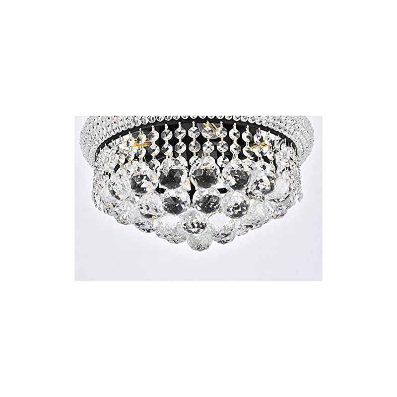 Elegant Lighting Primo 14 inch black flush mount