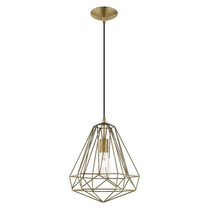 Livex Lighting Knox 1 - Light Pendant in  Antique Brass