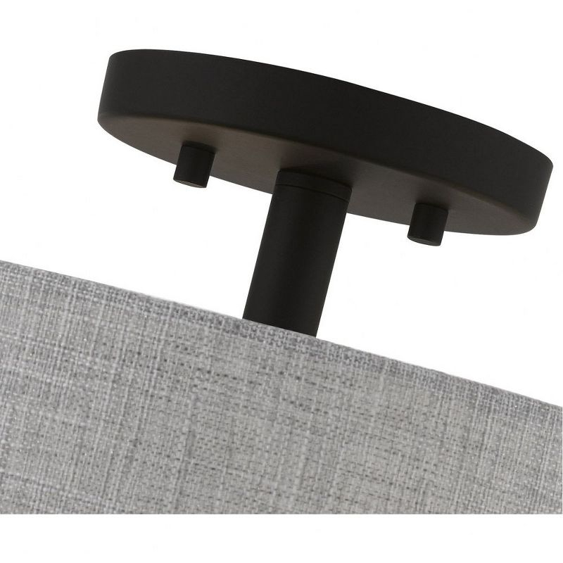 Livex Lighting Elmhurst 4 - Light Semi-Flush Mount in  Black