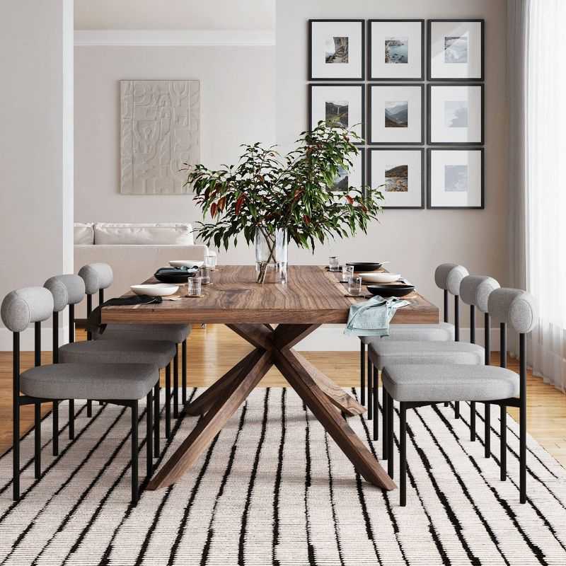 Nathan James Set of 6 Dahlia Dining Chairs Gray